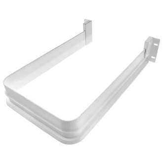 Výřez na sifon pro desku 16mm, 175x45x270mm, plast, bílá