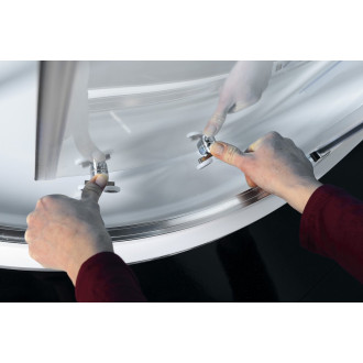 EASY čtvrtkruhová sprchová zástěna 1200x900mm, L/R, čiré sklo EL2715