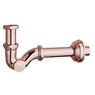 Bidetový sifon 5/4", odpad 32mm, růžové zlato 9607