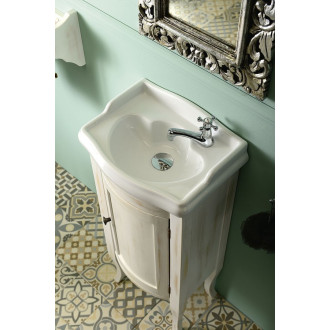 RETRO umyvadlová skříňka 36,5x85x29cm, starobílá 1641