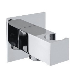 Držák sprchy hranatý, pevný, s vyústěním, chrom SG303