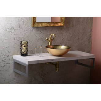 FIANNA skleněné umyvadlo na desku ? 42 cm, bronz 2501-21