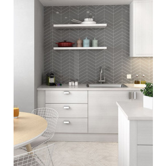 CHEVRON WALL obklad White Left 18,6x5,2 (EQ-3) (0,5m2) 23344