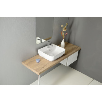 SOTT AQUA keramické umyvadlo zápustné, 57x44cm, bílá 10SQ50057