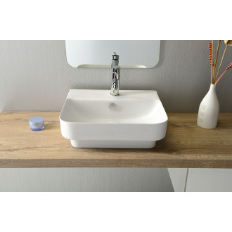 SOTT AQUA keramické umyvadlo zápustné, 57x44cm, bílá 10SQ50057