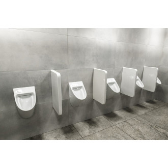Keramická dělící stěna mezi urinály, 40x70cm, bílá TP690