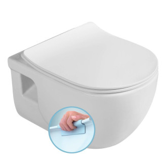 BRILLA závěsná WC mísa, Rimless, 36,5x53cm, bílá 100614