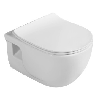 BRILLA závěsná WC mísa, Rimless, 36,5x53cm, bílá 100614