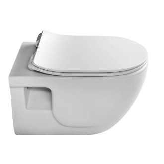 BRILLA závěsná WC mísa, Rimless, 36,5x53cm, bílá 100614