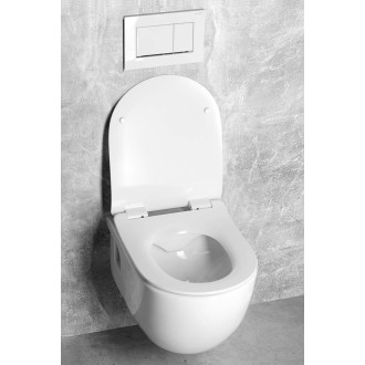 BRILLA závěsná WC mísa, Rimless, 36,5x53cm, bílá 100614