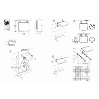 GELCO sklopné sedátko do sprchového koutu 32,5x32,5 cm, bílá GS120W