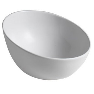 DOME OBLIQUO keramické umyvadlo na desku, ? 44,5cm, bílá WH031