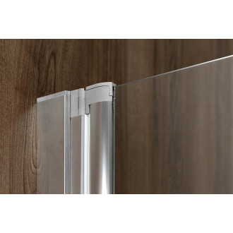 RIONI vanová zástěna s pneumatickým zdvihem, š. 710mm, stříbrná, čiré sklo 72915