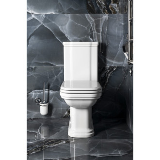 WALDORF WC kombi, spodní/zadní odpad, bílá-chrom WCSET04-WALDORF