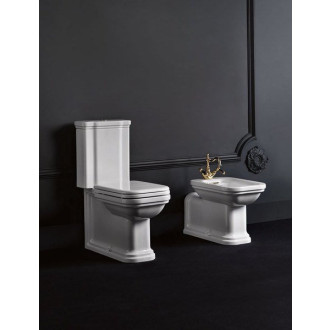 WALDORF WC kombi, spodní/zadní odpad, bílá-chrom WCSET04-WALDORF