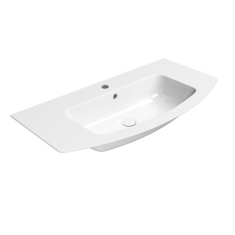 PURA keramické umyvadlo Slim oblé 102x52cm, bílá ExtraGlaze 8825111