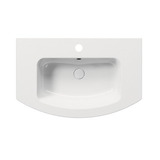 PURA keramické umyvadlo Slim oblé 82x49cm, bílá ExtraGlaze 8826111