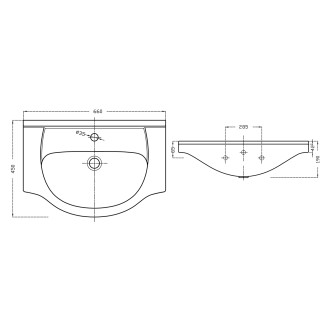 SIMPLEX ECO 65 umyvadlová skříňka včetně umyvadla 63x83,5x30,7cm SIME650