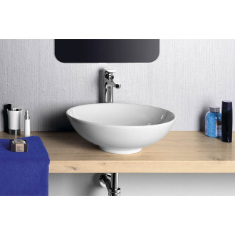 DIMP keramické umyvadlo na desku, ? 46cm, bílá WH060