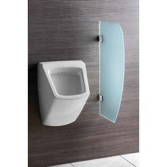 Dělící stěna mezi urinály 40x80 cm, mléčné sklo 2502-05