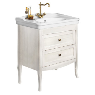 RETRO umyvadlová skříňka 73x80x46,5 cm, starobílá 1655