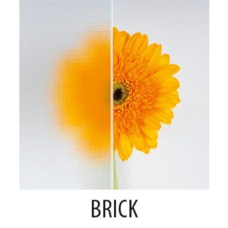 ARLEN čtvrtkruhová sprchová zástěna 800x800 mm, sklo Brick BTR800