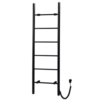 KARBO elektrický sušák ručníků, kulatý, 500x1600mm, 120 W, černá mat KB905