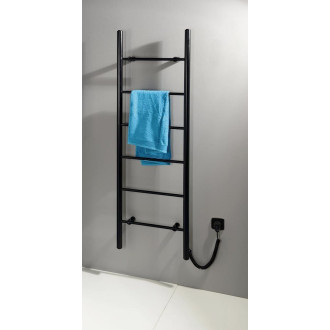 KARBO elektrický sušák ručníků, kulatý, 500x1600mm, 120 W, černá mat KB905