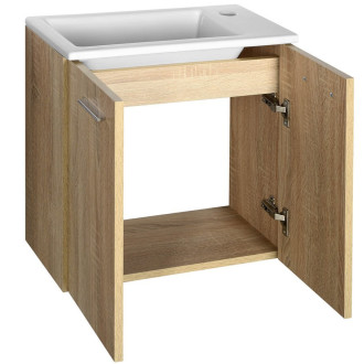 ZOJA/KERAMIA FRESH umyvadlová skříňka 49x50x24,5cm, dub platin 51047DP