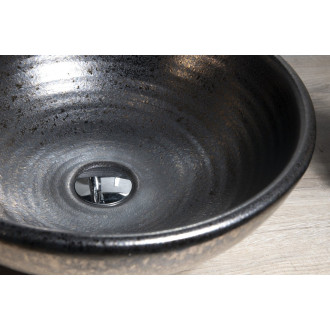 ATTILA keramické umyvadlo, průměr 43cm, metalická měď DK010