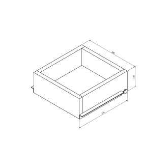 ESPACE vnitřní zásuvka 256x100x280mm pro ESC230, ESC330, ESC530 a ESC630 ESC999
