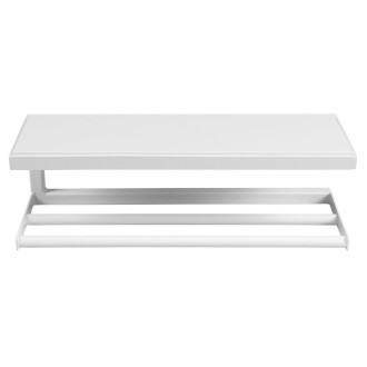 SKA nástěnná police 450x140x160mm, bílá mat s bílou MDF deskou SKA411