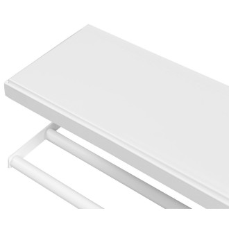 SKA nástěnná police 450x140x160mm, bílá mat s bílou MDF deskou SKA411