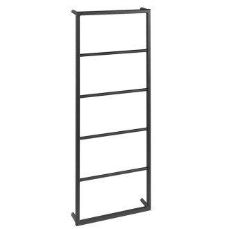 SKA nástěnný sušák ručníků 450x1150x100mm, černá mat SKA501