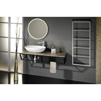SKA nástěnný sušák ručníků 600x1150x100mm, bílá mat SKA512