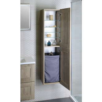 Prádelní koš do skříně 310x500x230mm, suchý zip, šedá UPK350