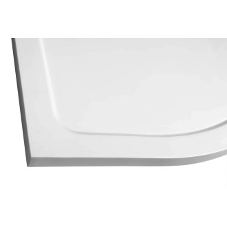 TECMI sprchová vanička z litého mramoru, čtvrtkruh 80x80cm, R550, bílá PQ558