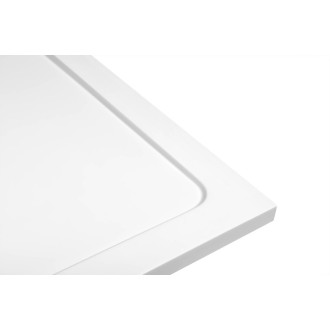 TECMI sprchová vanička z litého mramoru, čtverec 90x90cm, bílá PQ009