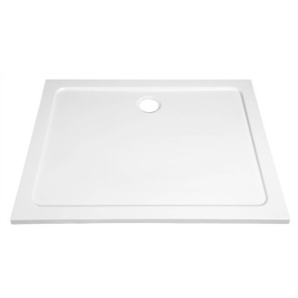 TECMI sprchová vanička z litého mramoru, obdélník 100x80cm, bílá PQ10080