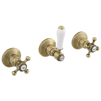 ANTEA podomítková sprchová baterie, 2 výstupy, bronz SET305-106