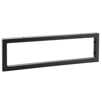Podpěrná konzole 490x150x20mm, lakovaná ocel, černá mat, 1 ks 30360