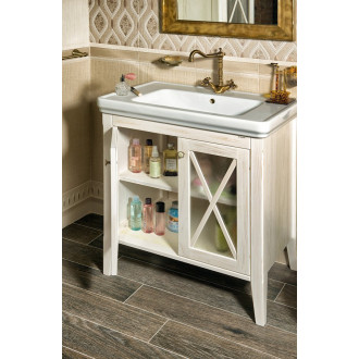 CROSS umyvadlová skříňka 55x81x43cm, starobílá CR260