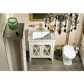 CROSS umyvadlová skříňka 70x81x47cm, starobílá CR275