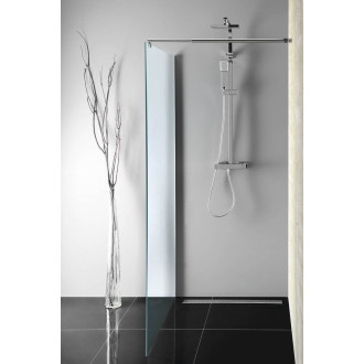 WALK-IN zástěna jednodílná k instalaci na zeď, 1100x1900 mm, sklo Brick WI110