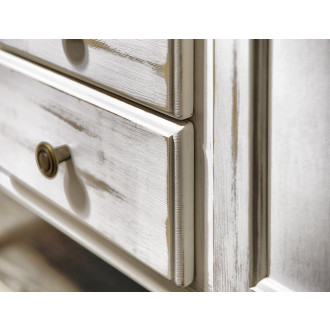 RETRO umyvadlová skříňka 89x80x48cm, starobílá 1621