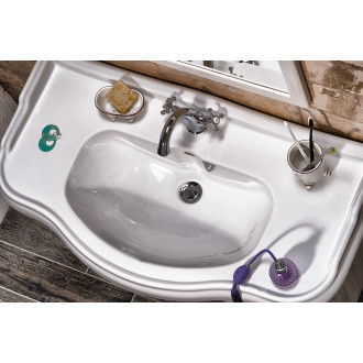 RETRO umyvadlová skříňka 89x80x48cm, starobílá 1621