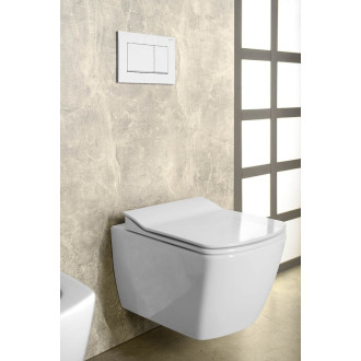 GLANC WC sedátko, SLIM, Soft Close, bílá GC5030