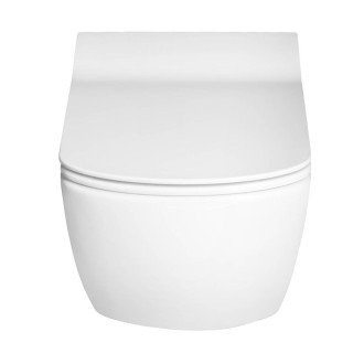 GLANC závěsná WC mísa, Rimless, 37x51,5cm, bílá GC321