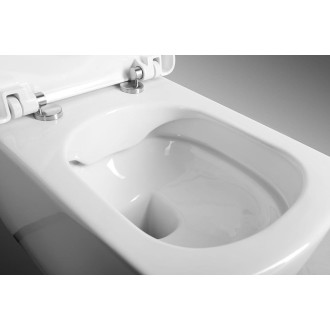 GLANC závěsná WC mísa, Rimless, 37x51,5cm, bílá GC321