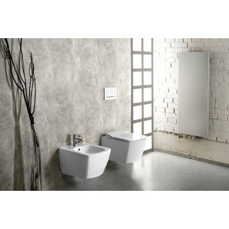 GLANC závěsná WC mísa, Rimless, 37x51,5cm, bílá GC321